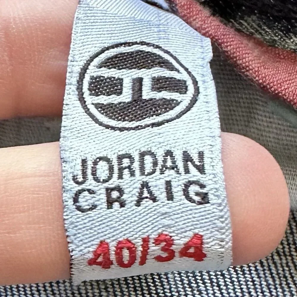 Jordan Craig Jeans Mens 40x34 Acid Wash Jogger Drawstring Slim Fit Denim Blue